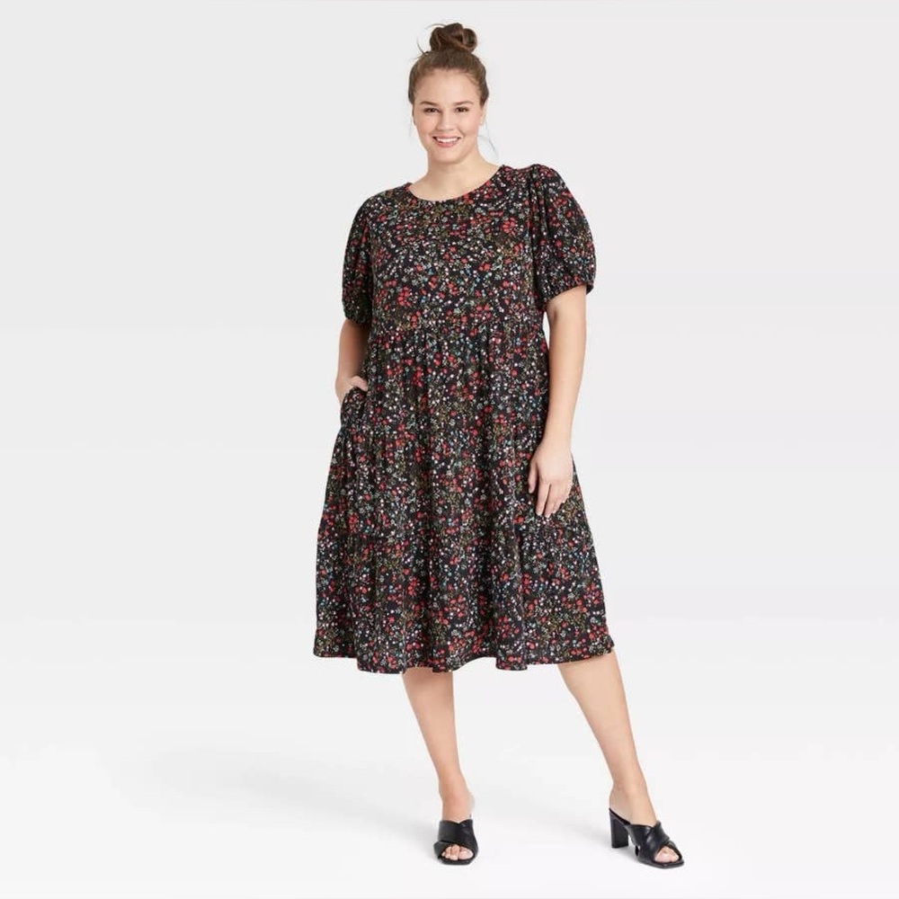 Ava & Viv Floral Midi Dress